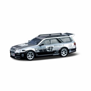 POP RACE 1/64 Nissan Stagea Chrome Silver【PR6400056】ミニカー  返品種別B