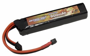 オプションNo.1 HIGHPOWER LiPo11.1V900mAh　縦18.3×横92×厚み16.8mm【GB-0036M】エアガン  返品種別B