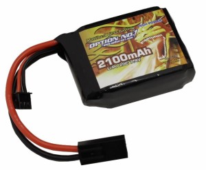 オプションNo.1 HIGH POWER LiPo7.4V2100mAh 縦42×横61×厚み18.5mm【GB-0023M】エアガン  返品種別B