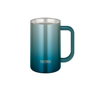 サーモス JDK-601C-BLGR 真空断熱ジョッキ　0.6L　ブルーグリーンTHERMOS[JDK601CBLGR] 返品種別A