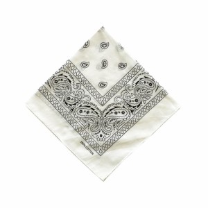 BACKYARD FAMILY(バックヤードファミリー) BF022349-1A-2C PAISLEY BANDANNA（WHITE）[BF0223491A2C] 返品種別A