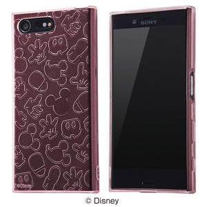 レイアウト Xperia X Compact（SO-02J）用 ディズニーキャラクター ソフトケース（ミッキー・ピンク）  RT-RDXPXCA/MKP返品種別A