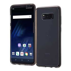 レイアウト RT-GS8PCC2/B Galaxy S8+（SC-03J/SCV35）用 ハイブリッドケース（ブラック）[RTGS8PCC2B] 返品種別A