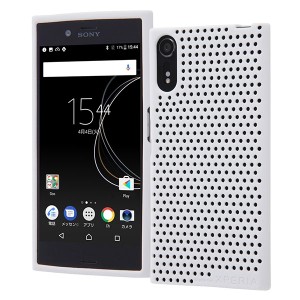 レイアウト RT-RXZSC16/W Xperia XZs（SO-03J/SOV35/SoftBank）/XZ（SO-01J/SOV34/SoftBank）用 シリコンケース メッシュ（ホワイト）[RT