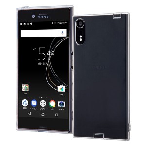 レイアウト RT-RXZSTC10/C Xperia XZs（SO-03J/SOV35/SoftBank）/XZ（SO-01J/SOV34/SoftBank）用 TPUソフトケース コネクタキャップ付き