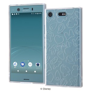 レイアウト Xperia XZ1 Compact（SO-02K）用 ディズニーキャラクター/TPUソフトケース キラキラ（ミニー）  RT-RDXZ1CA/MN返品種別A