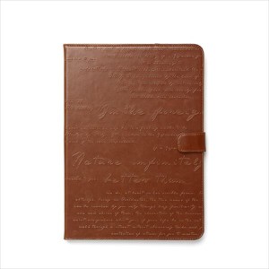 ZENUS iPad Air（初代）/iPad 9.7インチ（第5世代/第6世代）用　手帳型ケース Masstige Lettering Diary（ブラウン）  Z2861IPA返品種別A