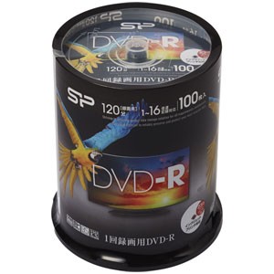 シリコンパワー SPDR120PWC100S 16倍速対応DVD-R 100枚パック4.7GB ホワイトプリンタブル[SPDR120PWC100S] 返品種別A
