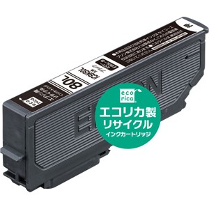 エコリカ ECI-E80L-B ［エプソン ICC80L 互換］リサイクルインクカートリッジ（ブラック）ecorica[ECIE80LB] 返品種別A