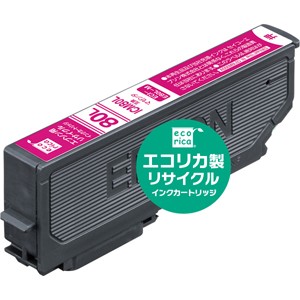 エコリカ ECI-E80L-M ［エプソン ICM80L 互換］リサイクルインクカートリッジ（マゼンタ）ecorica[ECIE80LM] 返品種別A