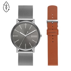 スカーゲン 【国内正規品】SKAGEN　SIGNATUR クオーツ　メンズタイプ SKW1155SET返品種別B