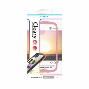 MS Products LN-IM22PLCPK iPhone 14 / 13 ハイブリッドケース「Cleary」(ダスティピンク)LEPLUS NEXT[LNIM22PLCPK] 返品種別A