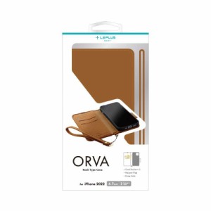 MS Products LN-IA22BHPCA iPhone 14 Plus 手帳型ケース「ORVA」　(キャメル)LEPLUS NEXT[LNIA22BHPCA] 返品種別A