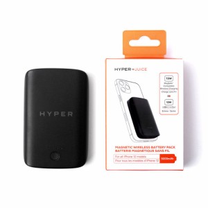 HYPER HP-HJ-WL61TC HyperJuice マグネット式ワイヤレスモバイルバッテリー 5000mAh（ブラック）[HPHJWL61TC] 返品種別A