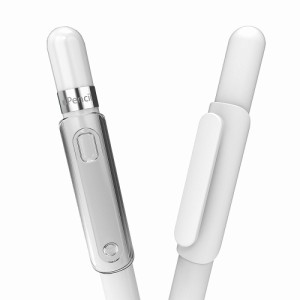 araree AR20809 Apple Pencil(第1/2世代)用 クリップ A-CLIP(2個入り)（クリア＆ホワイト）[AR20809] 返品種別A