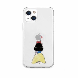 AKAN AK20979I13 iPhone 13（6.1インチ）用 背面カバー型 TPUクリアケース（お姫様）[AK20979I13] 返品種別A