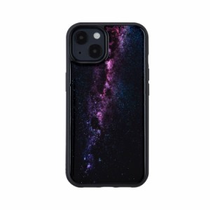 ikins（アイキンス） I21060I13 iPhone 13（6.1インチ）用 背面カバー型 天然貝ケース（Milky way）[I21060I13] 返品種別A