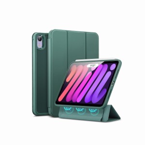 ESR ES22023FGR iPad mini（第6世代）用 2WAYフリップ付 耐衝撃ケース（Frosted Green）[ES22023FGR] 返品種別A