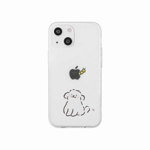 AKAN AK23510I14 iPhone 14用 ソフトクリアケース（ワンちゃんと虫）[AK23510I14] 返品種別A