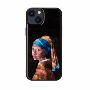 ikins（アイキンス） iPhone 14 Plus用 背面カバー型 天然貝ケース（真珠の耳飾りの少女） 名画シリーズ I23602I14M返品種別A