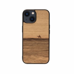 Man＆Wood I23619I14 iPhone 14用 背面カバー型 天然木ケース（Terra）[I23619I14] 返品種別A