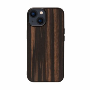 Man＆Wood I23638I14M iPhone 14 Plus用 背面カバー型 天然木ケース（Ebony）[I23638I14M] 返品種別A