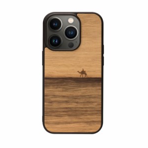 Man＆Wood I23642I14PM iPhone 14 Pro Max用 背面カバー型 天然木ケース（Terra）[I23642I14PM] 返品種別A