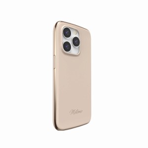 motomo MT24286I14PBG iPhone 14 Pro用 INO LINE INFINITY CASE（ウォームベージュクロームゴールド）[MT24286I14PBG] 返品種別A