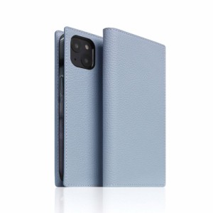 SLG Design SD24343I14MPB iPhone 14 Plus用 手帳型ケース Full Grain Leather Case（パウダーブルー）[SD24343I14MPB] 返品種別A