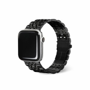 EGARDEN(エガーデン) EGD24663AW Apple Watch 49/45/44/42mm用 SOLID METAL BAND（ブラック）[EGD24663AW] 返品種別A