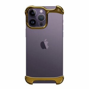 Arc AC25057I14PM iPhone 14 Pro Max用 Arc Pulse バンパーケース（アルミ・ミラーゴールド）[AC25057I14PM] 返品種別A
