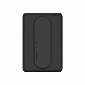 MOMO STICK MMS25293 Mag Card Grip MagSafe対応 カードケース付きグリップスタンド（ブラック）MOMODIZ[MMS25293] 返品種別A
