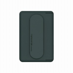 MOMO STICK MMS25295 Mag Card Grip MagSafe対応 カードケース付きグリップスタンド（ダークグリーン）MOMODIZ[MMS25295] 返品種別A