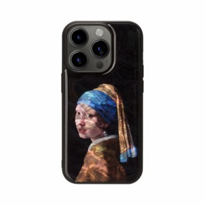ikins（アイキンス） I25479I15PR iPhone15 Pro（6.1inch/3眼）用 天然貝ケース（真珠の耳飾りの少女）[I25479I15PR] 返品種別A