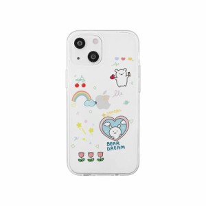 AKAN AK25619I15 iPhone15（6.1inch/2眼）用 ソフトクリアケース（Bear Dream）[AK25619I15] 返品種別A