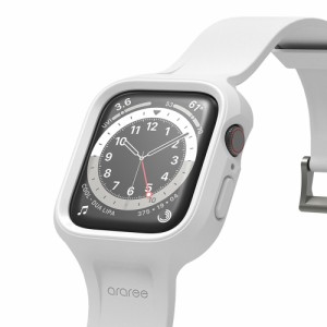 araree AR26474AW Apple Watch 45/44mm用 ケース一体型バンド Duple Pro（ホワイト）[AR26474AW] 返品種別A