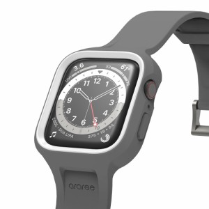 araree AR26475AW Apple Watch 45/44mm用 ケース一体型バンド Duple Pro（グレー）[AR26475AW] 返品種別A