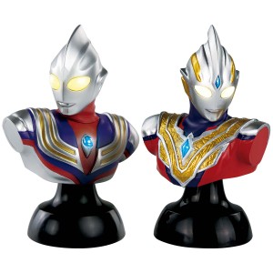 バンダイ ギャラクシーウルトラライティングシリーズ ウルトラマンティガ ＆ ウルトラマントリガー  返品種別B