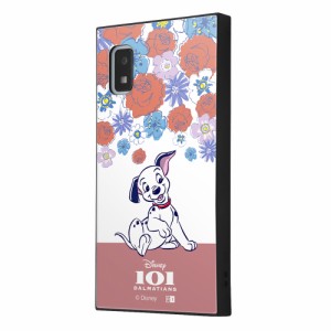 イングレム IQ-DAQL1K3TB/DL2 AQUOS wish3(SH-53D/SoftBank)用 『ディズニーキャラクター』耐衝撃ハイブリッドケース KAKU（子犬/フラワ