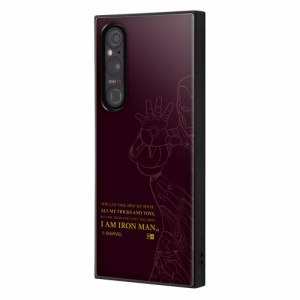 イングレム IQ-DMXP1M5K3TB/IRM2 Xperia 1 V(SO-51D/SOG10/SoftBank)用 『マーベル』耐衝撃ハイブリッドケース KAKU（アイアンマン/2）[I