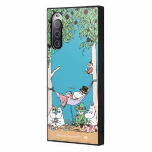 イングレム IQ-AXP10M5K3TB/MT25 Xperia 10 V(SO-52D/SOG11/SoftBank)用 『ムーミン』耐衝撃ハイブリッドケース KAKU（ムーミン一家と仲