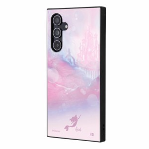 イングレム IQ-DGA54K3TB/AR5 Galaxy A54 5G(SC-53D/SCG21)用 『ディズニーキャラクター』耐衝撃ハイブリッドケース KAKU（アリエル/キン