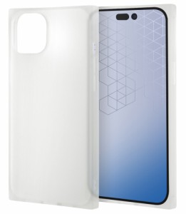 イングレム IN-P43TK1/C iPhone 15 Plus用 耐衝撃 ソフトケース KAKU（マット/クリア）[INP43TK1C] 返品種別A