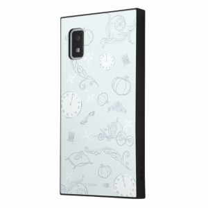 イングレム AQUOS wish3（SH-53D/SoftBank）用 ディズニー ハイブリッドケース KAKU（シンデレラ_アイコン）  IQ-DAQL1K3TB/CN8返品種別A