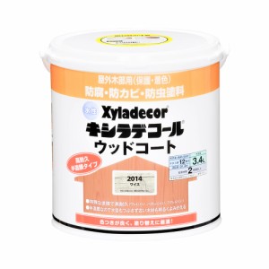 キシラデコール 水性キシラデコール ウッドコート 3.4L(ワイス) Xyladecor屋外木部用 防腐・防カビ・防虫塗料 00097670430000返品種別B