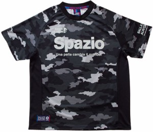 スパッツィオ サッカー・フットサル用　トレーニングシャツ　半袖（ブラック・サイズ：L） FEL-GE0360-02-L返品種別A