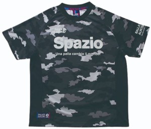 スパッツィオ サッカー・フットサル用　トレーニングシャツ　半袖（ブラック・サイズ：160cm） FEL-GE0381-02-160返品種別A