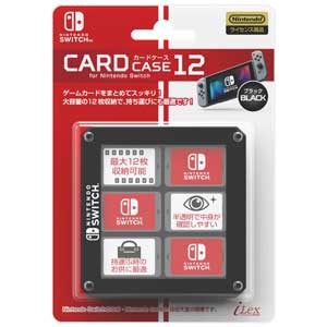 【Switch】カードケース12 for ニンテンドーSWITCH Black 返品種別B