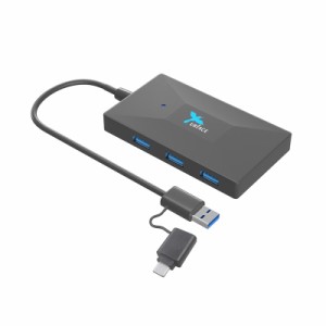 イミディア IMD-CS712 USB-A/Type-Cマルチハブアダプタ USB3.0 Hub ＆ Smart Card Reader With Type-C Adapter[IMDCS712] 返品種別A