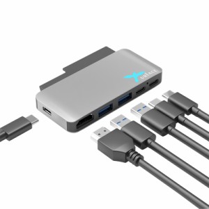 イミディア USB＆Type-C＆HDMIマルチハブアダプタ Docking Type-C3.1 Hub ＆ HDMI ＆ PD for Surface Pro X  IMD-SUR713PX返品種別A